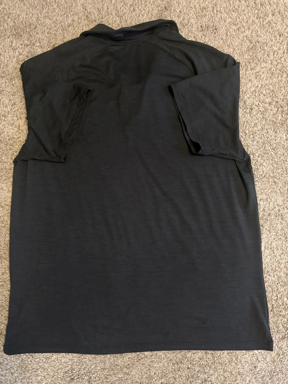 Hurley Men's Short Sleeve Polo Shirt charcoal/ black
